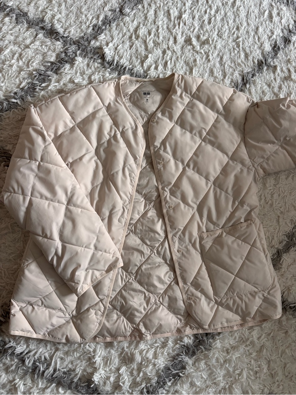 Uniqlo Quilted Puffer Jacket - ivory color